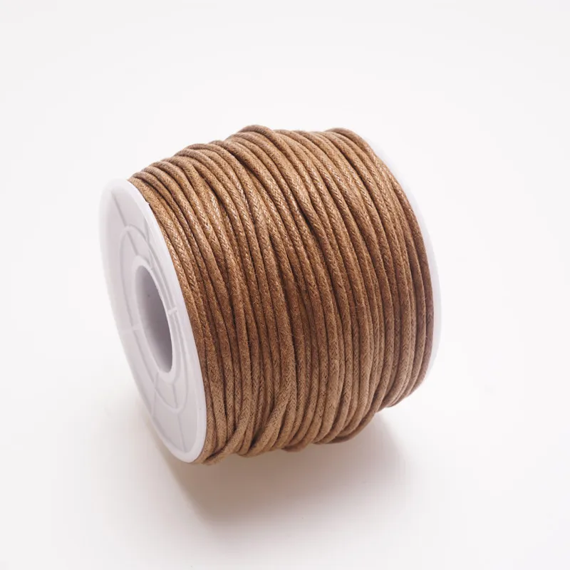 1.5mm 15m/35m woskowany sznurek bawełniany sznurek do koralików woskowany sznurek sznurek woskowy do wyrobu biżuterii i materiałów makramy szpula w rolce HK055 — zdjęcie 6