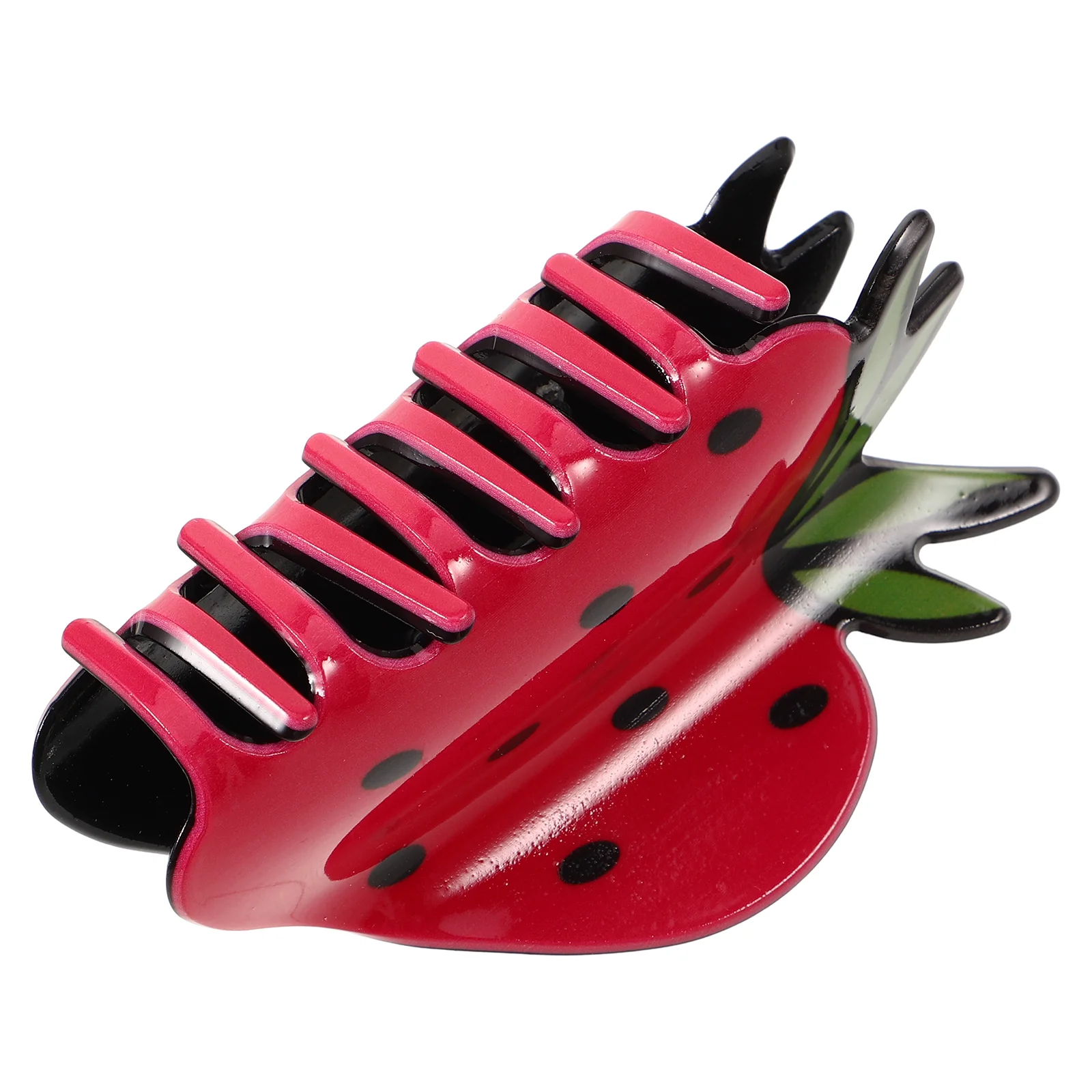 

Strawberry Hair Clip Women Plastic Grip Accessories Strong Hold Thick Fine Hair Decorative Claw Clip Exercise Decorative