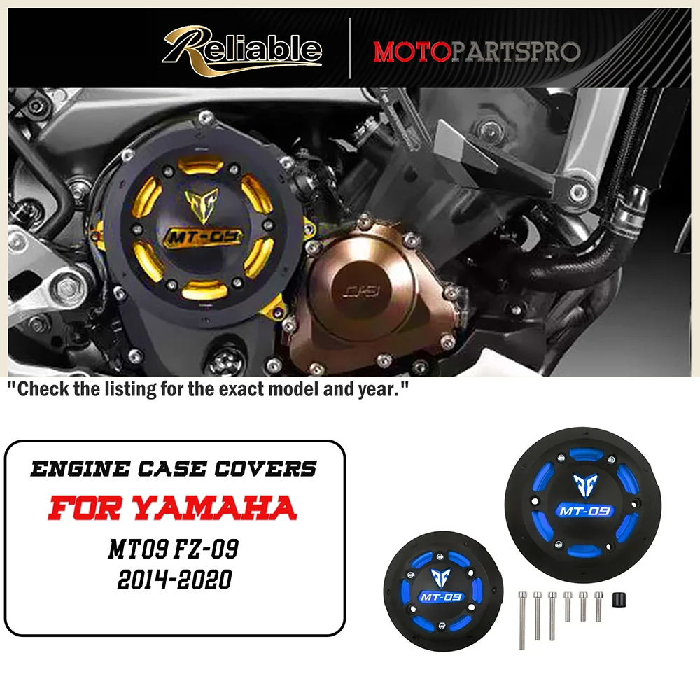 

For MT-09 FZ-09 MT09 FZ09 MT FZ 09 2014-2020 Motorcycle CNC Engine Protection Cover Fairing Slider Guard Crash Pad