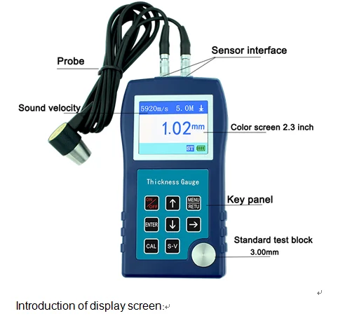 TG4150 High-precision Portable Through Coating Ultrasonic Thickness Gauge