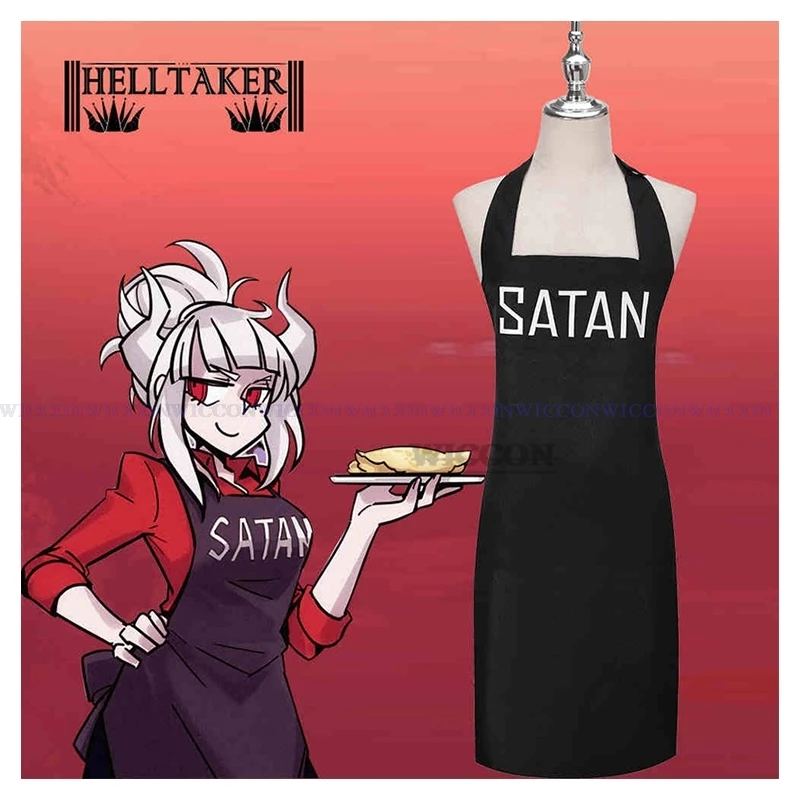 Anime Hazbin Cosplay Hotel Niffty Cosplay Costume Halloween Party Satan Helltaker Adjustable Apron Cosplay Costume Roleplaying