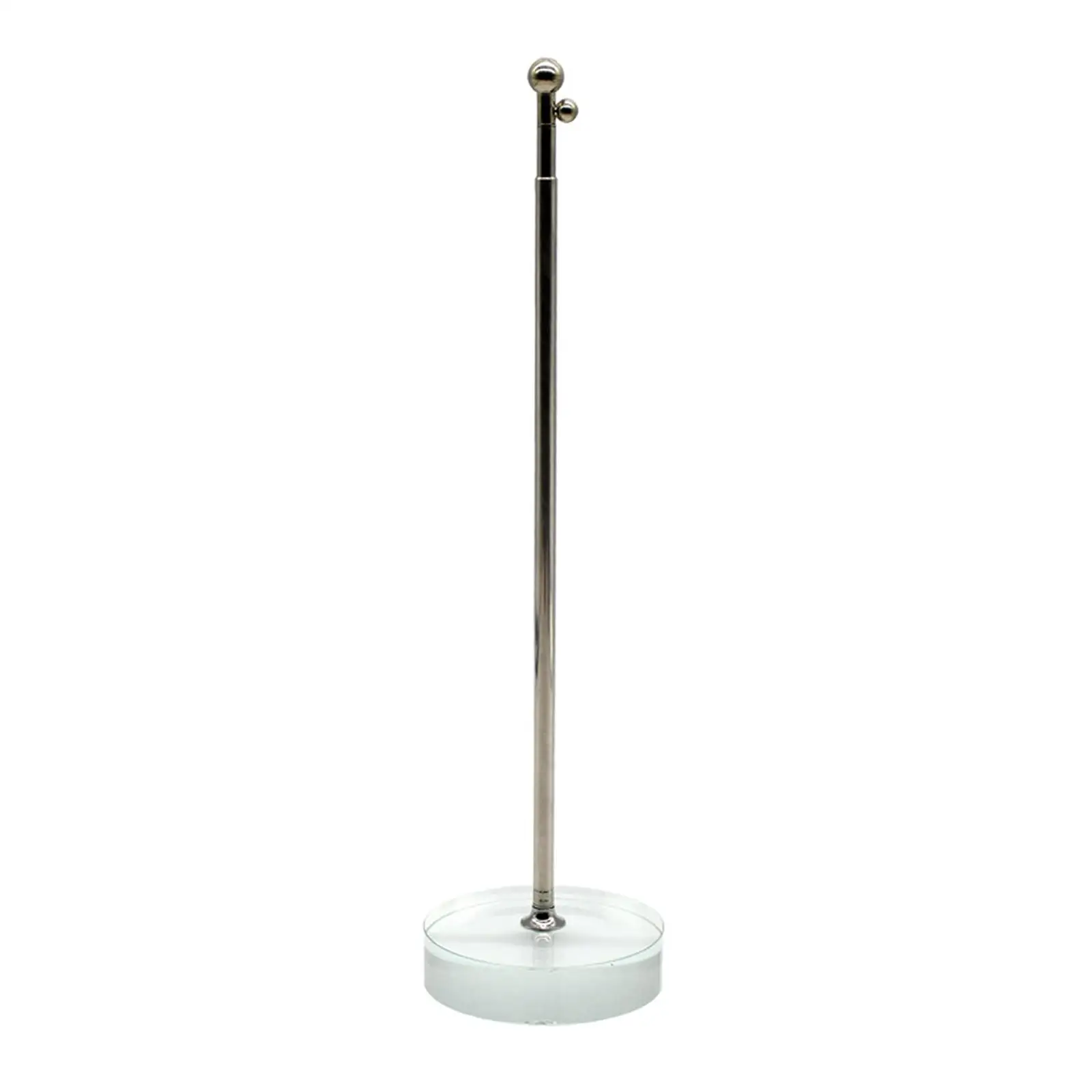 Desktop Flag Holder Stand Base Durable Metal Flagpole Adjustable Height Freestanding for Meeting Room Home Office