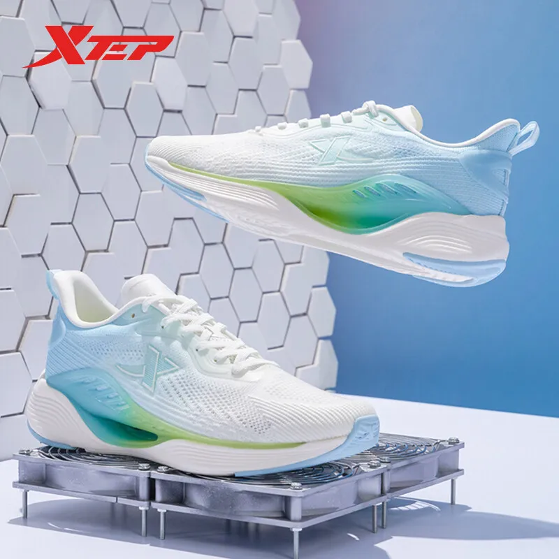 Xtep X-FLOW 5.0 Men Running Shoes Summer Knitting Sport Shoes For men breathable Lightweight Sneakers Male 878119110057