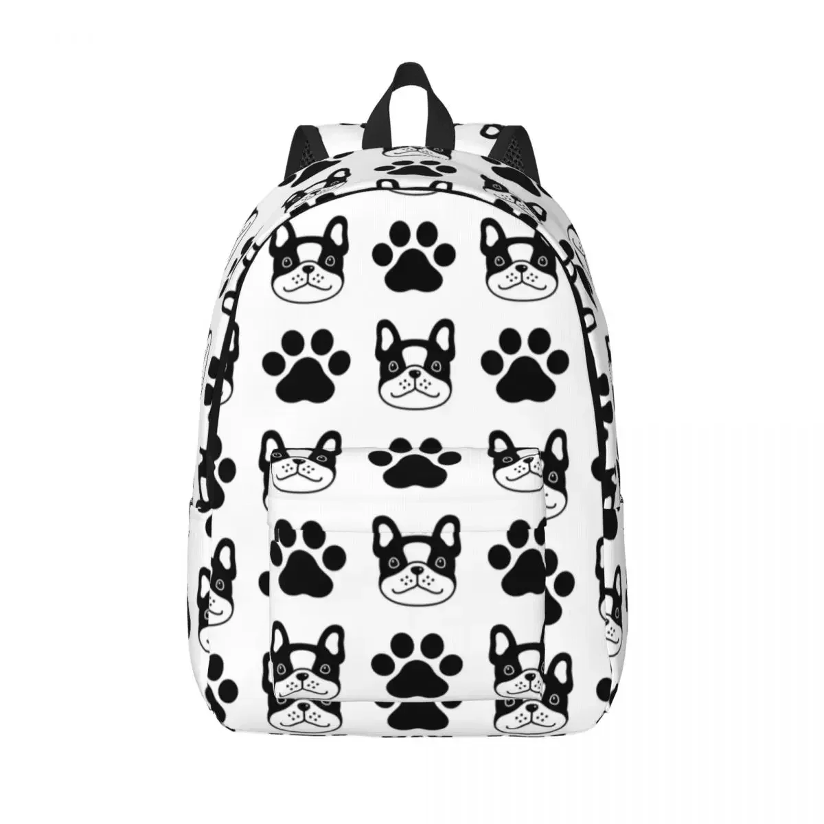 

French Bulldog Backpack for Boy Girl Kids Student School Bookbag Dog Daypack Preschool Primary Bag Sports