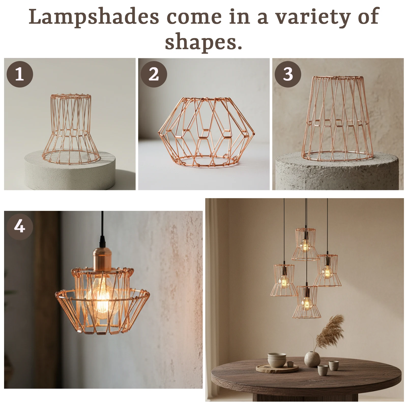 Adjustable Foldable Wrought Iron Wire Lamp Shade Stretchable Deformable Metal Cage Cover for Pendant Wall Desk Lamp