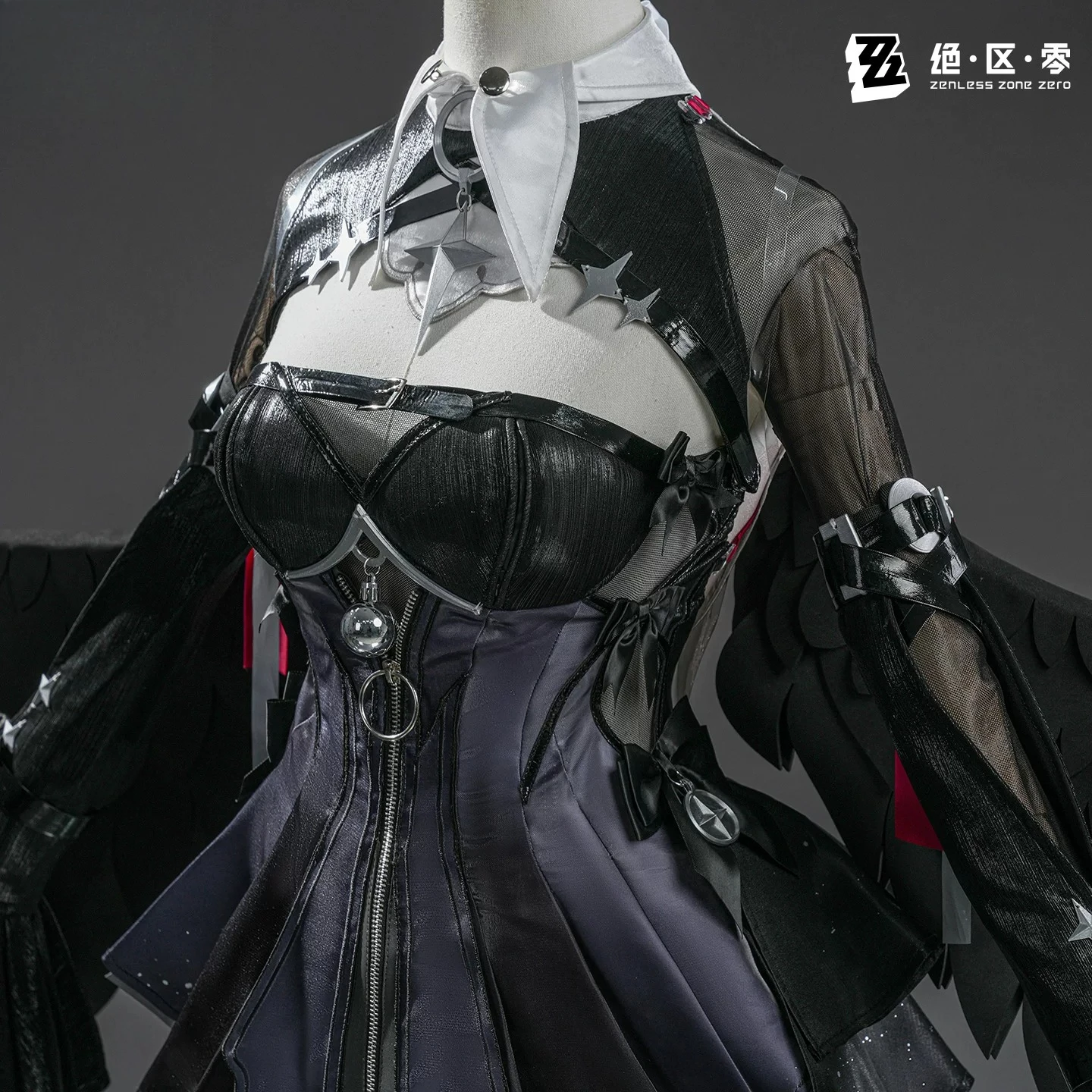 Zenless Zone Zero Remielle Dan Ramiel Cosplay Costume Dark Angel Suit Spread anime Cosplay Costume Girl NexoCosplay view 5