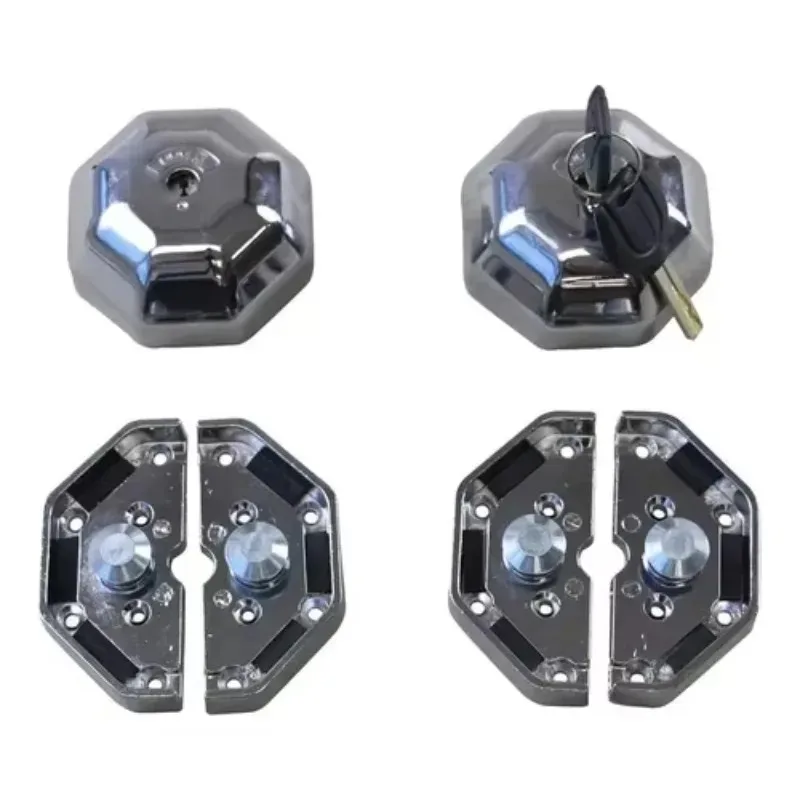 

Chrome Hasp Truck Door Lock for Rear and Side Doors Steel Hockey Ice Hockey Lock Hidden Hook and Loop Padlock