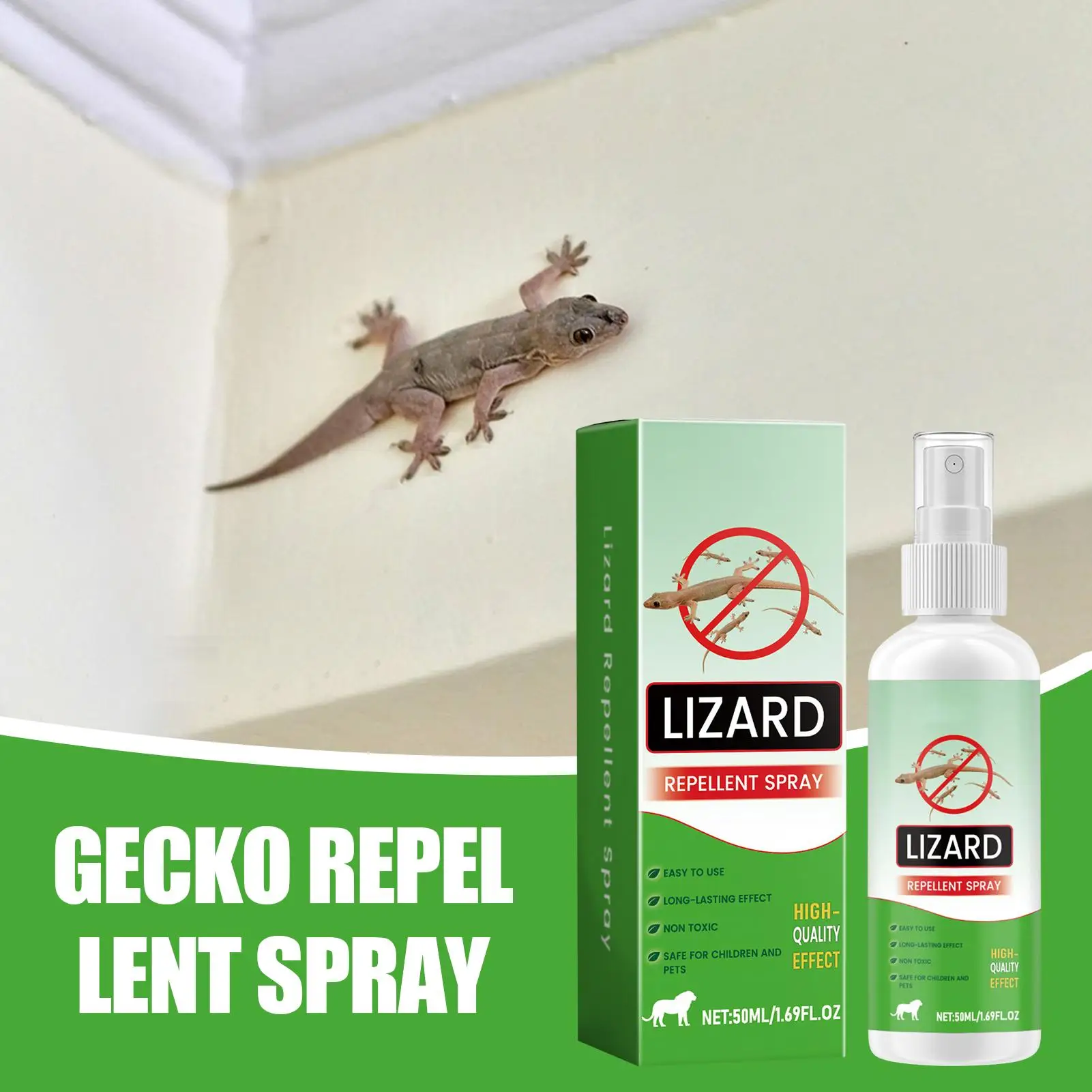 50ml Rodents Repellents Indoor Lizard Repellents Lavender Oil Gecko Spray Powerful Reptile Deterrening Pet Safe Repel Repeller