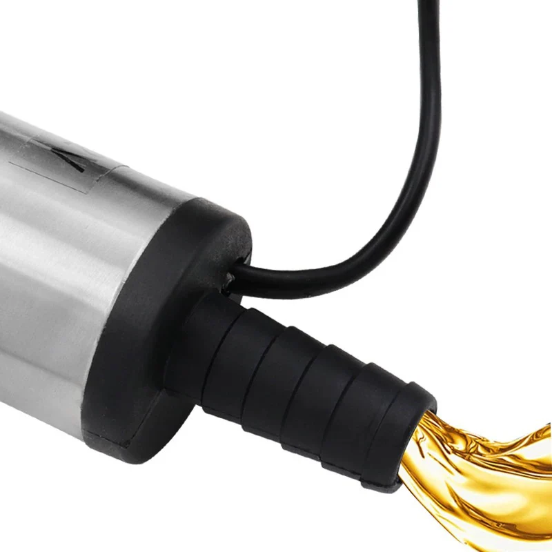 Portable small pump 12V DC pump clamp diesel pump 38mm submersible pump
