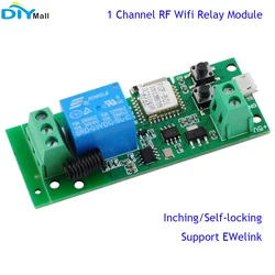 1/2/5pcs 1 Channel Relay RF Wifi Wireless Switch Inching Self-locking 5V EWelink APP Control Work with Alexa Google Home IFTTT