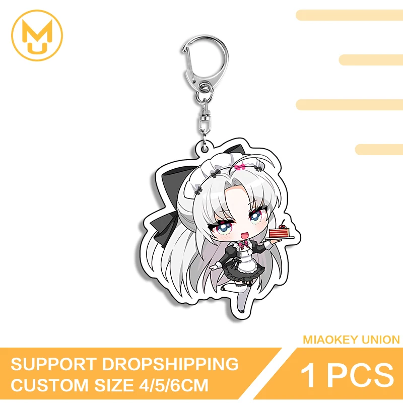 Wuthering Waves Q Edition Carlotta Montelli Key Chains Shockproof Hot Selling Kawaii Props For Friends Fashion Key Ring Gifts