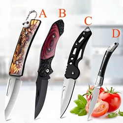 1/2/4PCS,Folding Knife Stainless Steel Folding Fruit Vegetable Peeling Paring Knife Cooking knife Portable Knife Kitchen knife