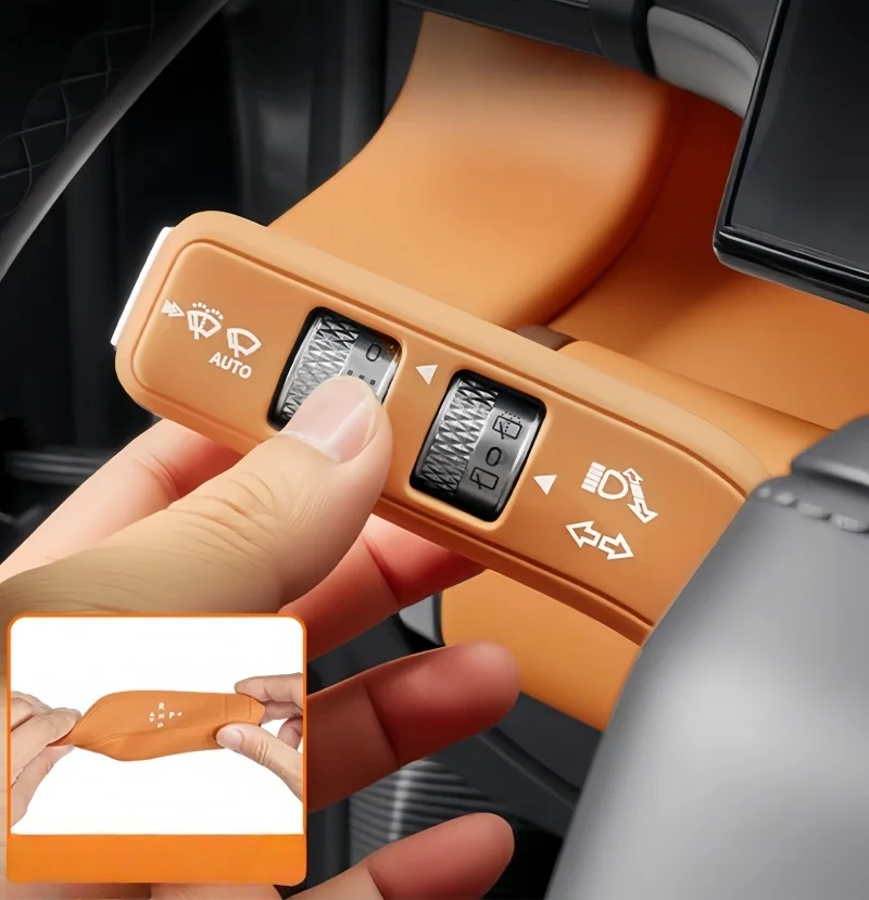 Car Gear Stick Wiper Protective Case Silicone Cover Fit for BYD Leopard 7 Titanium 7 25-26 Modified Car Interior Upgrade Parts