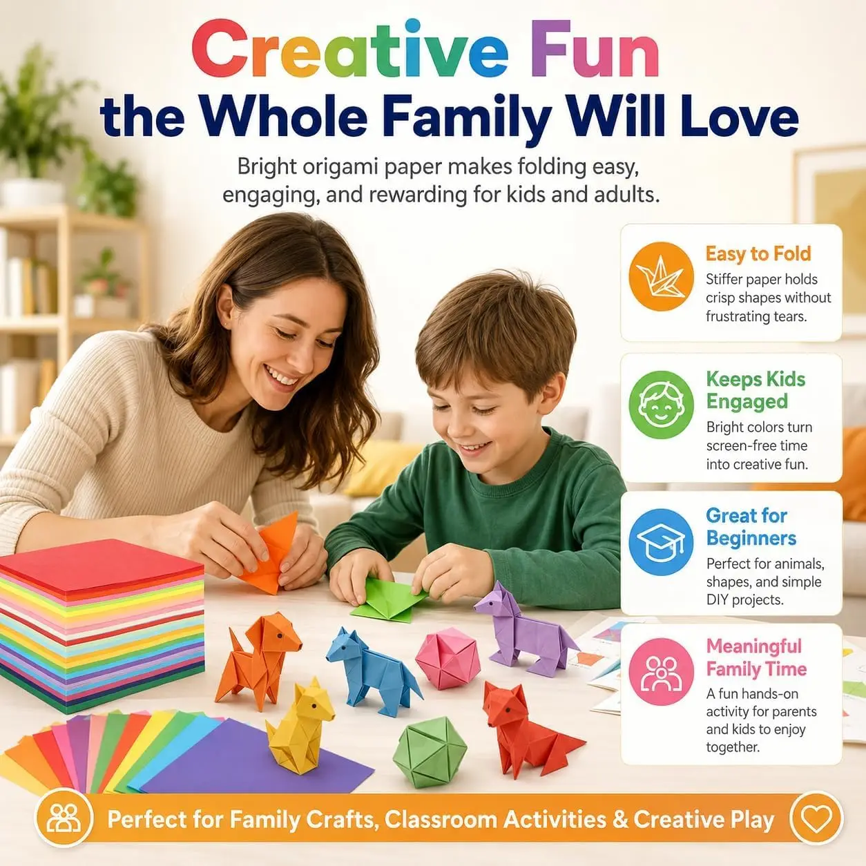 200/500 Sheets 20 Colors Square Origami Paper 15/20cm, Colorful Craft Paper for Kids Kindergarten DIY Crane Folding Hand Crafts