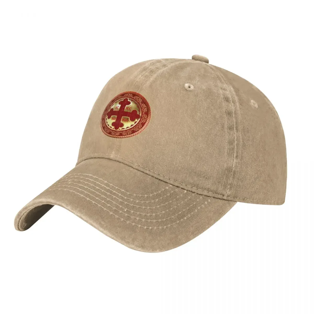 Casquette de baseball pour hommes et femmes, croix orthodoxe grecque, or rouge, orfaisabilité, chapeaux de golf, chapeau de sole