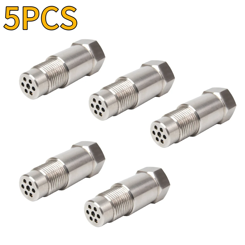 5PCS O2 Sensor Spacer Adapter M18X1.5 Extender Spacer Adapter with Catalytic Converter CEL Eliminator Check Engine Light