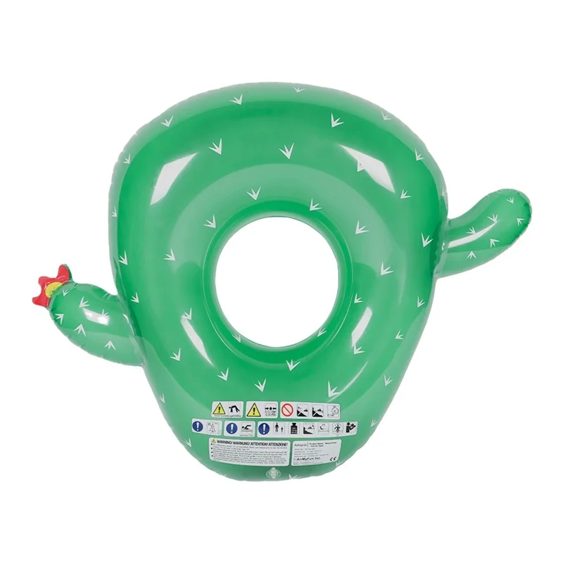 Cactus Shape Inflatable Pool Floats for Adults Kids Green Swimming Ring Beach Swimming Toys Summer Gifts