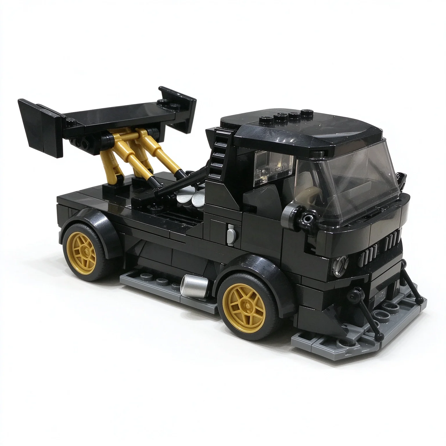 PolaDeer MOC 409PCS Modified Kei Truck V6 Building Blocks DIY Assembly Model Intellectual Toy Brick Boyfriend's Birthday Gift