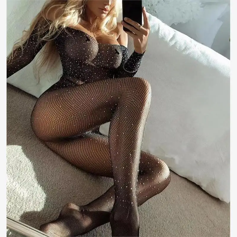 

Американский Sle, сексуальная девушка, внутренняя одежда, цельный костюм, прозрачные длинные брюки со сверкающими бриллиантами и высокой талией, уличная одежда, летняя одежда...