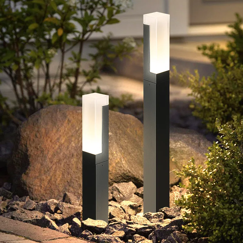 

Acrylic Outdoor Lawn Light Park Courtyard Aisle Landscaping Lamp Villa Balcony Garden 30/40/60cm Decorative Lamp Waterproof