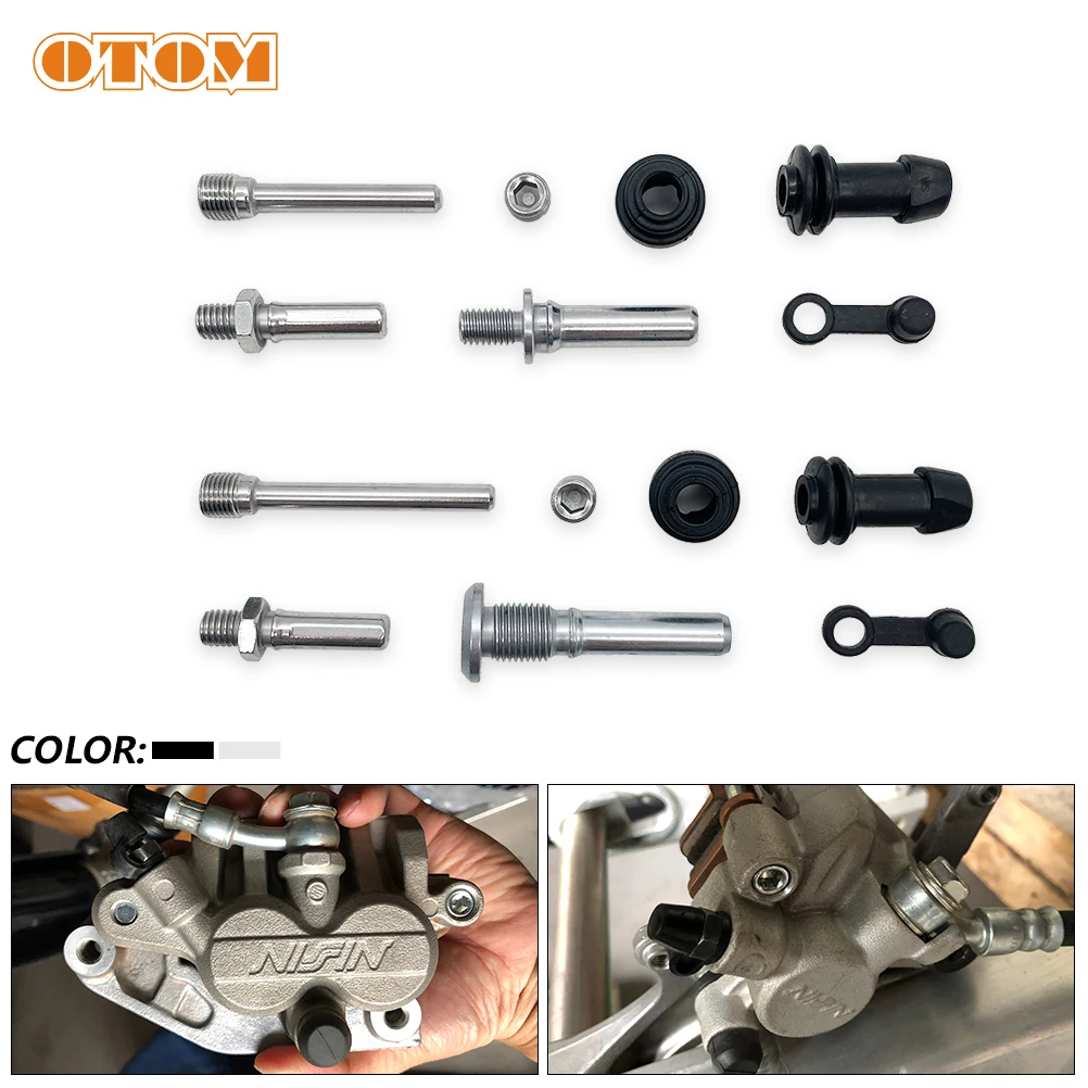 Motorcycle Front Rear Brake Repair Kit Fit Nissin Caliper Guide Pin Rubber Sleeve Rebuild Parts For HONDA KXF RMZ YZF Dirt Bike
