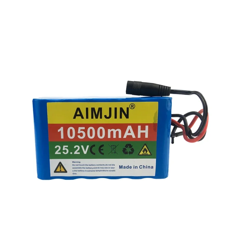 6S3P Battery Pack  25.2V battery 10500mAh 18650 Lithium battery 10.5A BMS Power