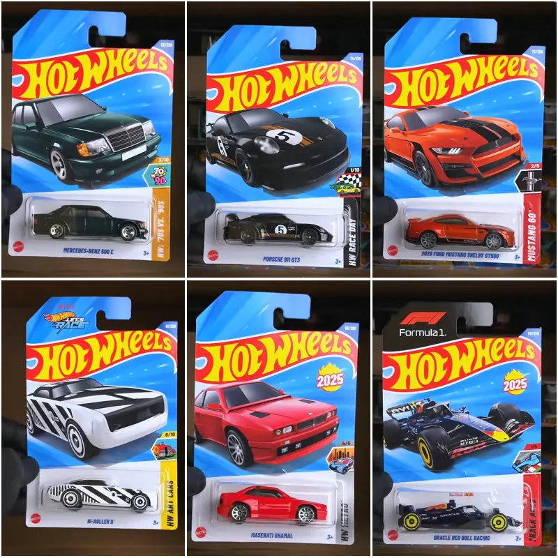 

Новый Mattel Original Mattel 2025C Hot Wheels Cars Let's Race Diecast 1/64 Игрушка для мальчиков Oracle Red Bull Racing Maserati Shamal Модель в подарок