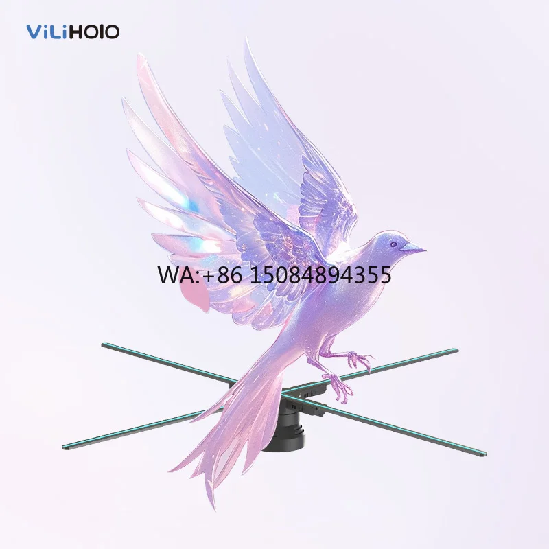 

Hantu 3D Hologram LED Fan Display Projector 80CM Outdoor Advertising Display 3D Holographic Projector Bright LED Fan Unique