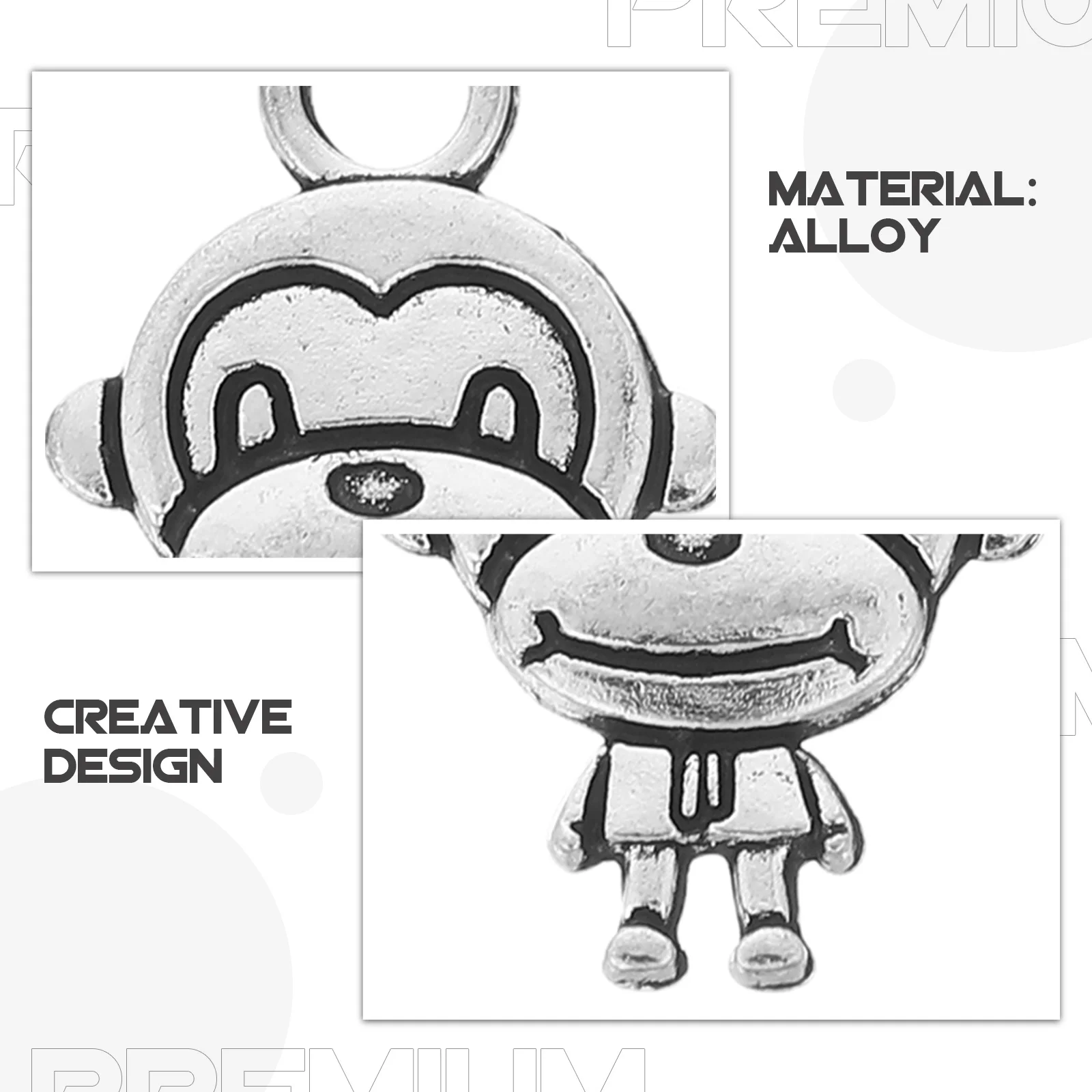 20 قطعة مجموعة سحر قلادة سبيكة شكل فريد DIY صنع المجوهرات لقلادة سوار أقراط سبيكة قلادة سحر