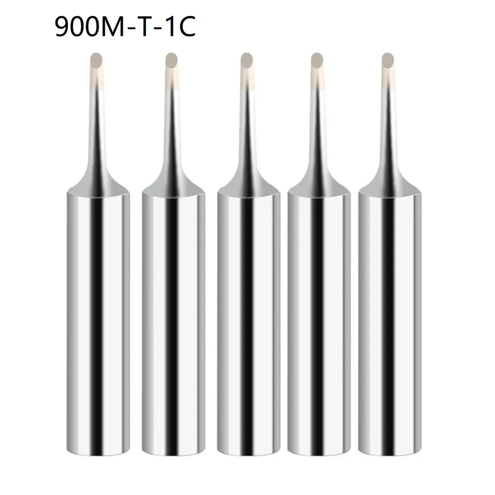 5Pcs 900M-T Copper-iron alloy Soldering Iron Tips IS/I/B/K/SK-2.4D/3.2D/1C/2C/3C/4C Lead-Free Welding Tips Head Solder Tools