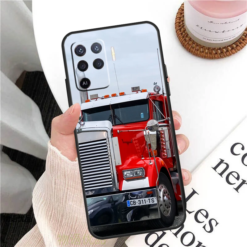 Caminhão pesado caso do carro para oppo a74 a94 a54 a15 a3s a5s a1k a52 a72 a83 a91 a93 a53s a5 a9 a31 a53 capa