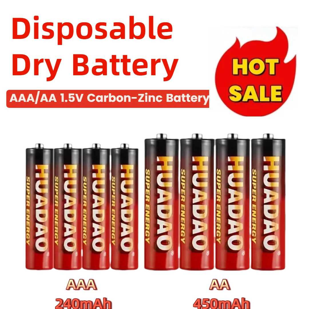 

1.5V AA AAA Batteries Carbon-Zinc Battery for LED Lights Toys MP3 Camera Flash Razor CD Player Wireless Mouse & Keyboard