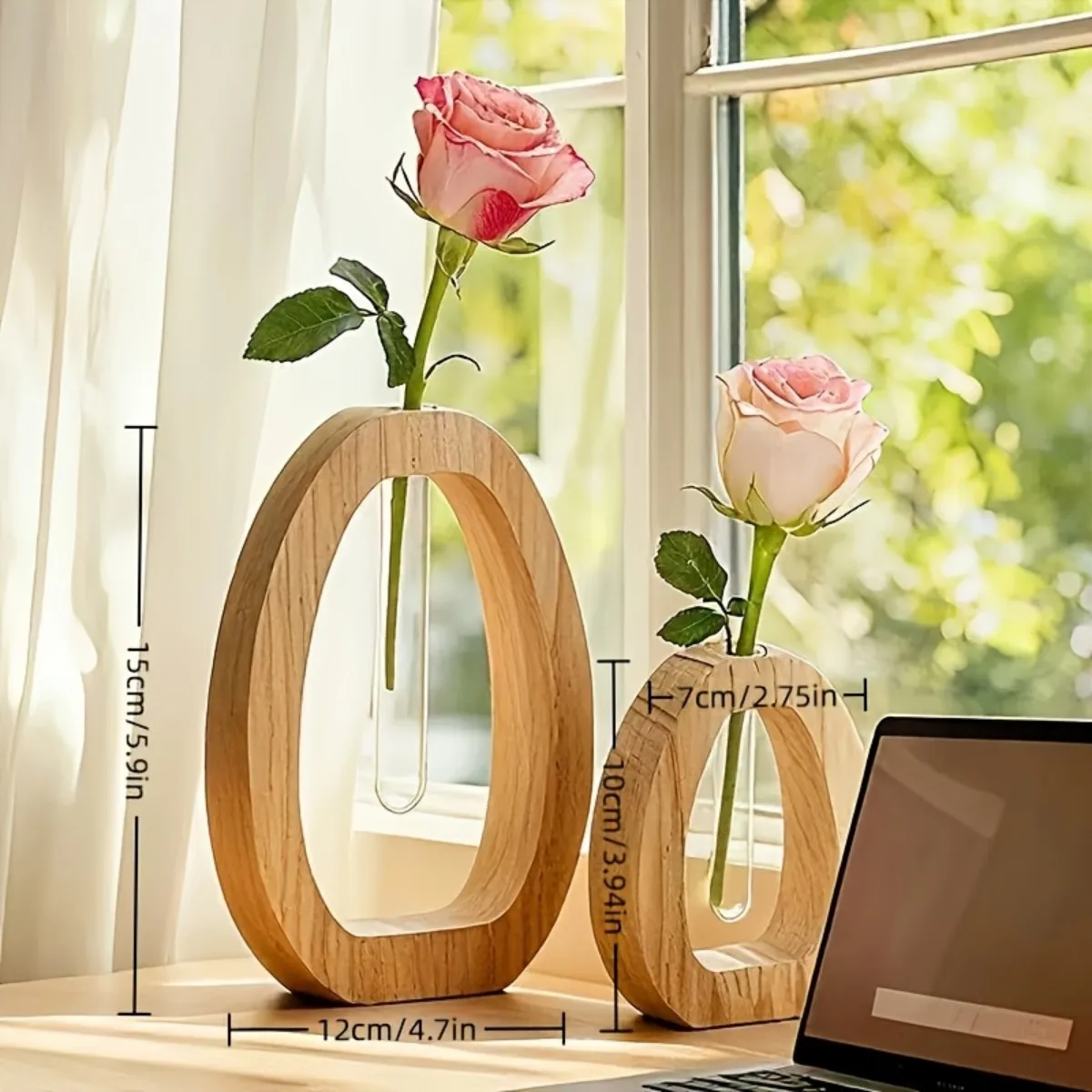 Creative Green Plant Cultivation, Decorative Ornaments, Streamlined Pipe Shaped Design, Suitable for Maintenance and Viewing