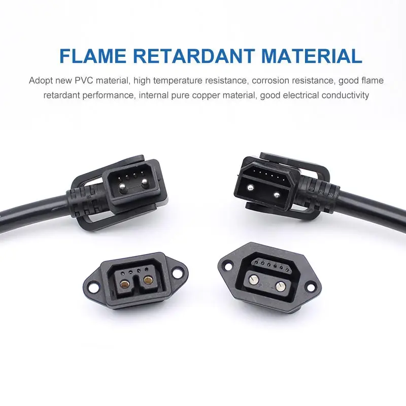 30a 2 + 6 Lithium Batterij Stekker 8-Pins Elektrische Fiets Oplaadpoort Connector Hoge Stroom Opladen En Ontladen Power Line