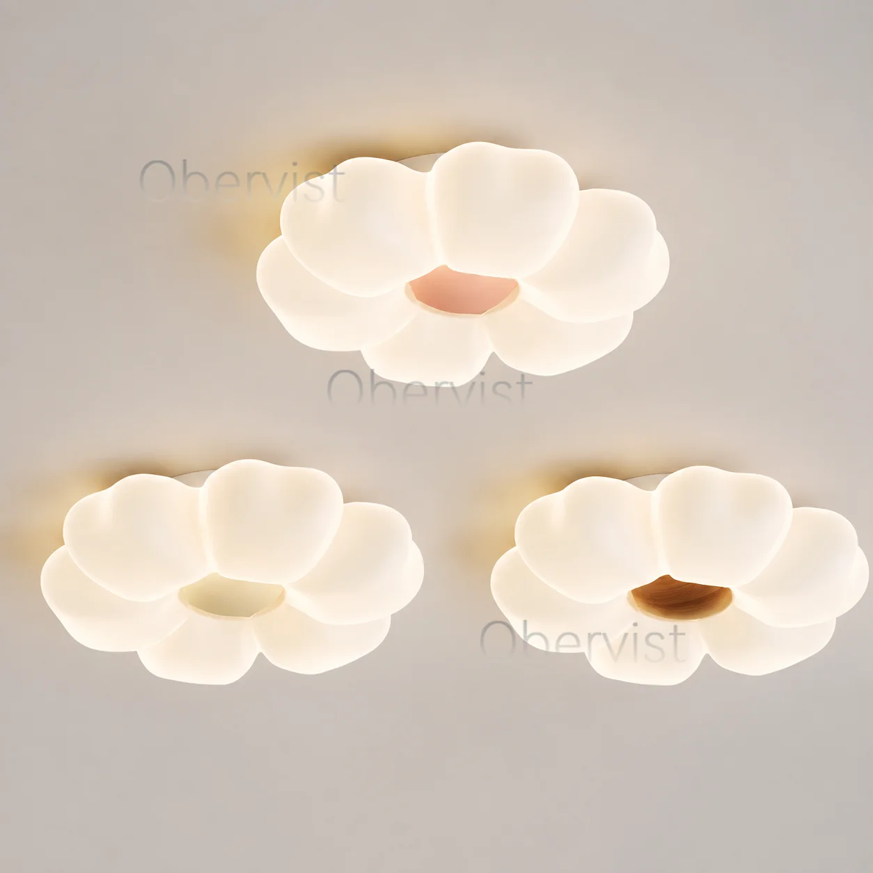 Baby Nursery Ceiling Light - Розовый потолочный светильник с цветами для