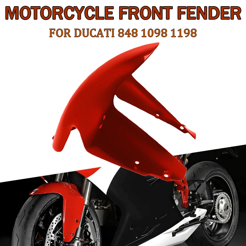 For Ducati 848 1098 1198 Front Fender Splash Guard Motorcycle Front Fender ABS Fairing Shell Motorcycle Parts