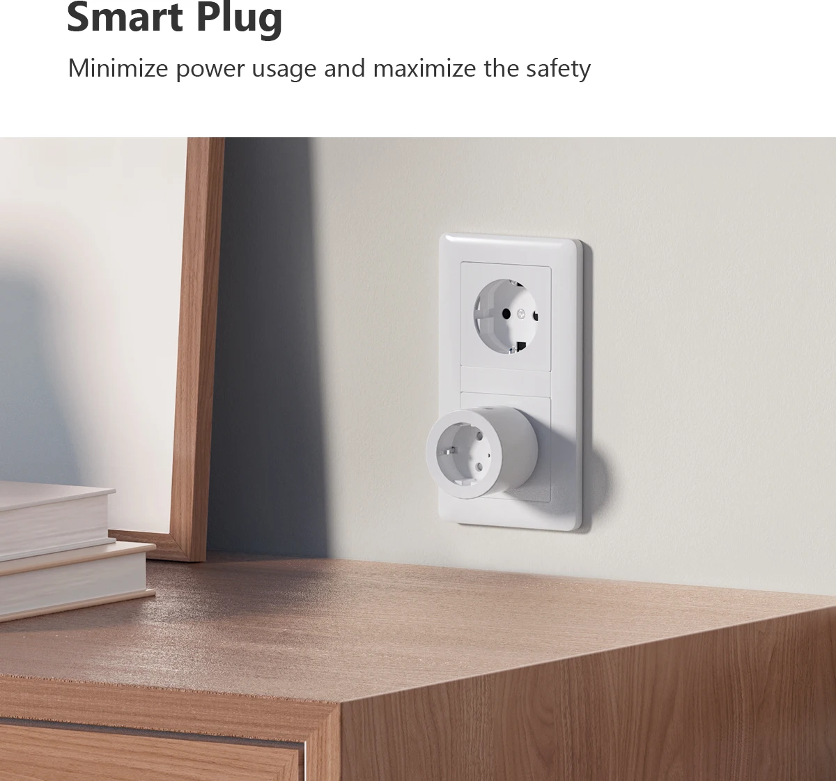 IMOU Smart Plug Set CE1 Smart Socket EU-stekker met Power Energy Monitoring Afstandsbediening Spraakbesturing Ondersteuning 220-240V