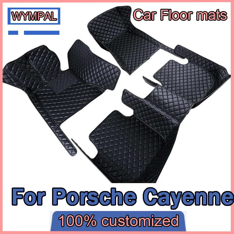 Custom Car Floor Mat For Porsche Cayenne 718 Macan 2006 2008 2012 2016 2017 2018 2019 2020 2021 2024 Auto Interior Accessories