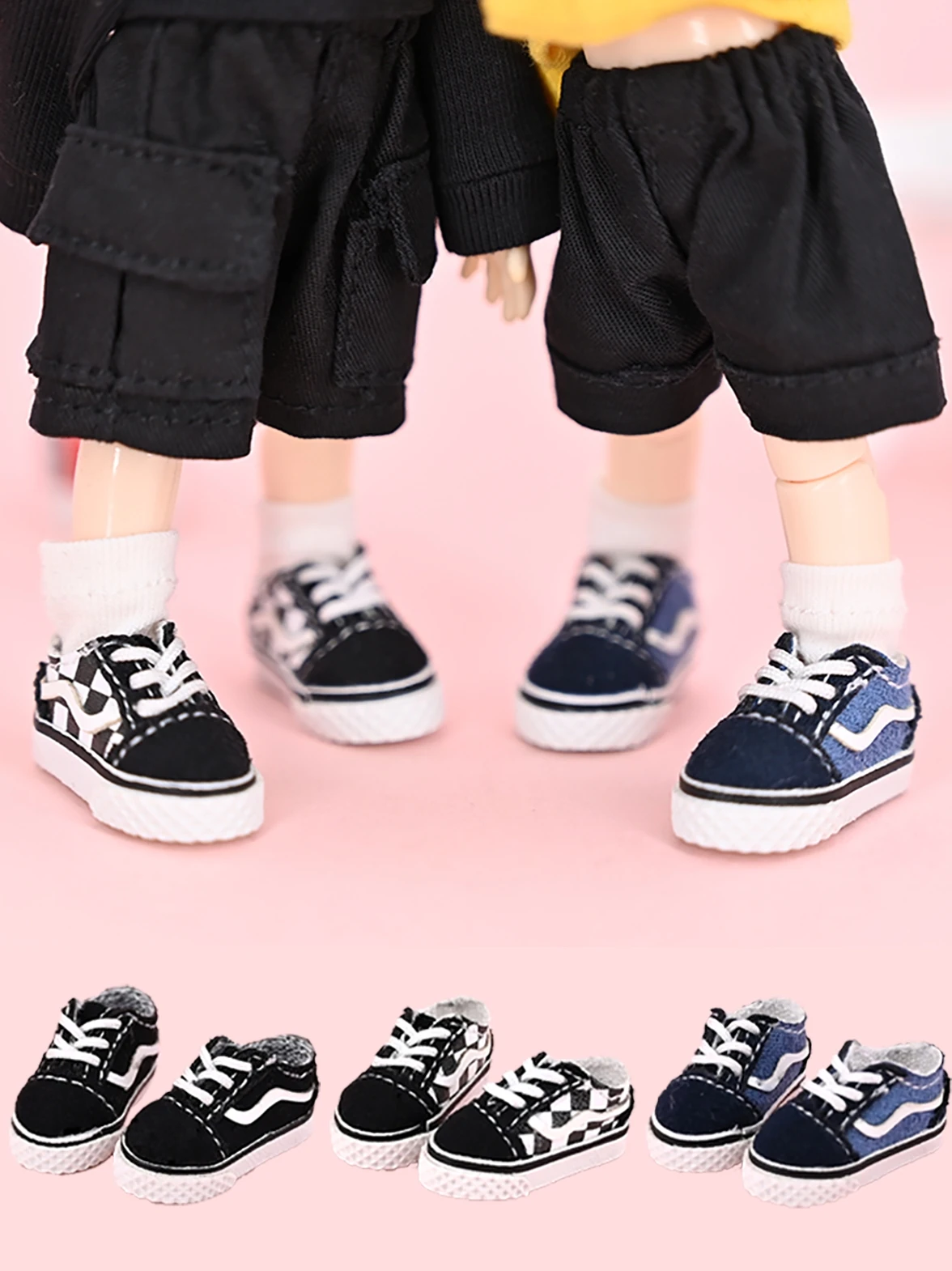 Ob11 Doll Shoes Casual Skates Obitsu11 Skates Are Suitable For Gsc Plain Ymy P9 Molly Sneakers 1/12Bjd Doll Shoes