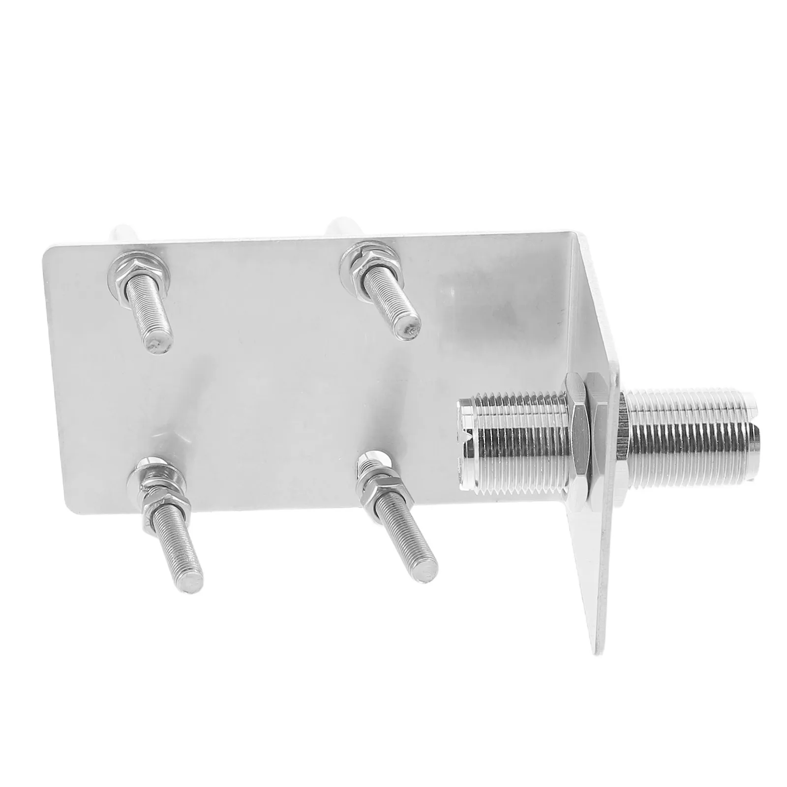 Antenna Mounting Pole Bracket Heavy Duty Metal Car Balcony Outdoor Antenna Clamp Mast Fixing U Bolt Bracket Vehicle Radio Pole