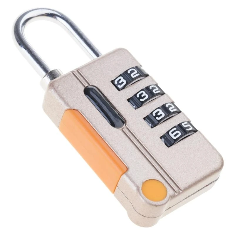 Candado combinación código 4 dígitos 652F, equipaje pequeño para cerradura caja, grillete sin llave Loc