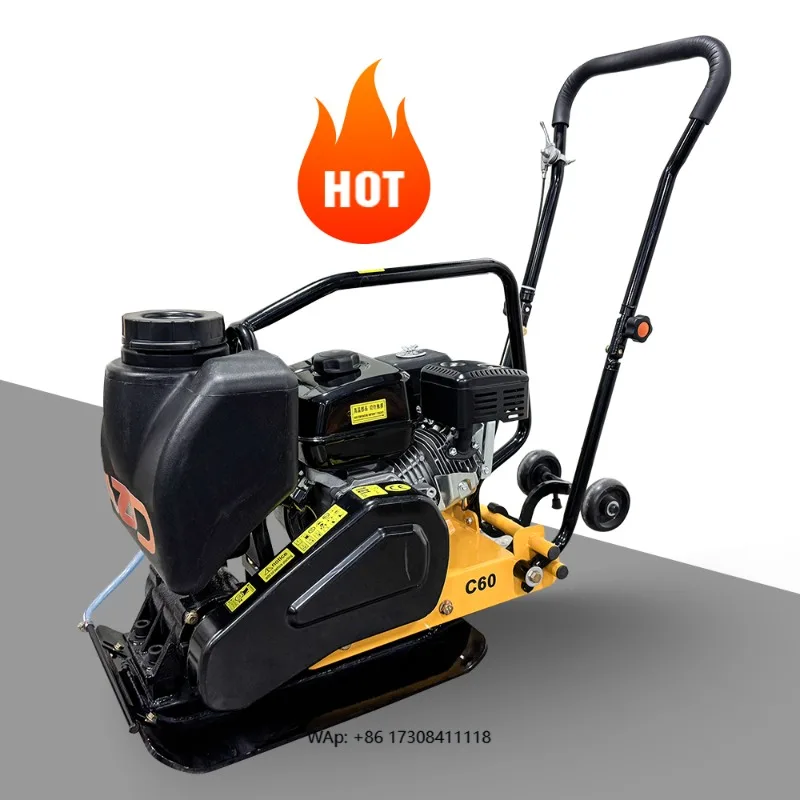 Small Construction Sites C60 Heavy Duty Soil Petrol Plate Compactor Brands Comp…