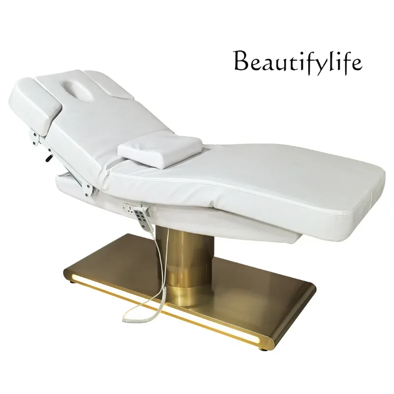 

High-end electric beauty bed lifting massage massage salon special eyelash wash stainless steel European and American models