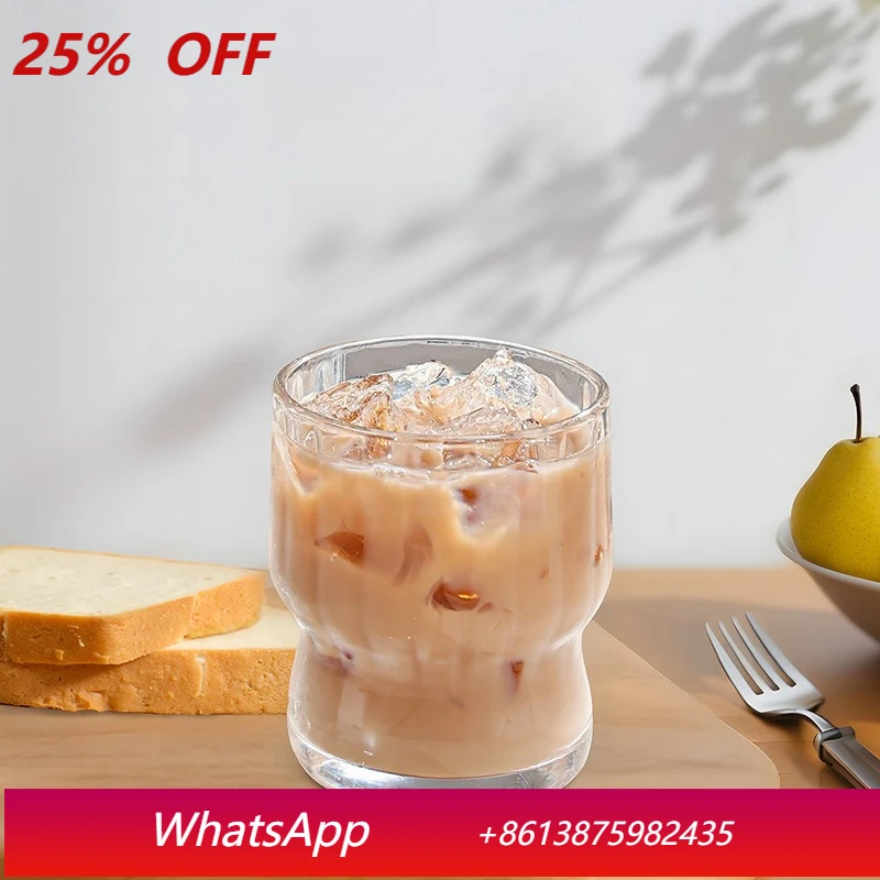 

LTT Hammer Glass Light Luxury Coffee Cup Niche Household Water Cup