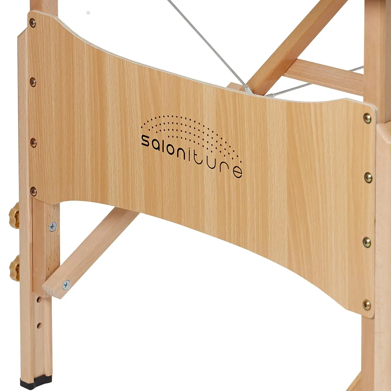 Meja pijat lipat Portable dasar-hitam