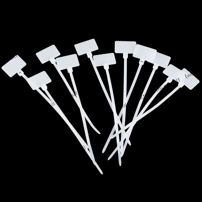 300Pcs Zip Ties Write Wire Power Cable Label Mark Tag Nylon Self-Locking Tie Network Cable Marker Cord Wire Strap Zip