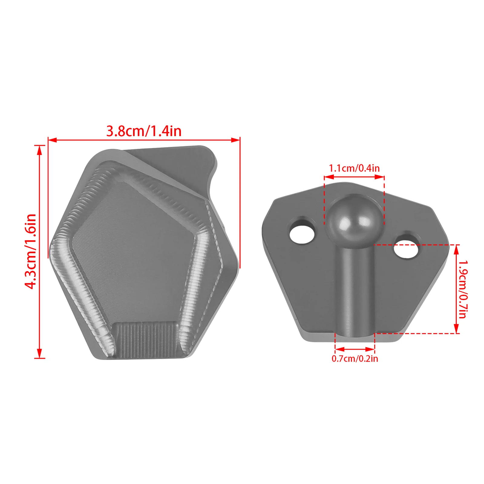 For Honda CB1300 CB 1300 2020-2024 2023 2022 Motorcycle Kickstand Foot Side Stand Extension Enlarger Extender Support Plate Pad