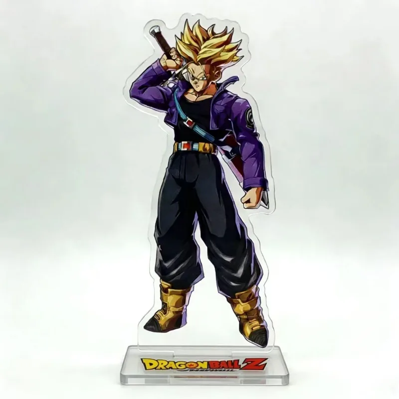Cartoon anime Dragon Ball acrylic stand Super Saiyan transparent high-definition desktop ornament room decoration children's toy - Image 3