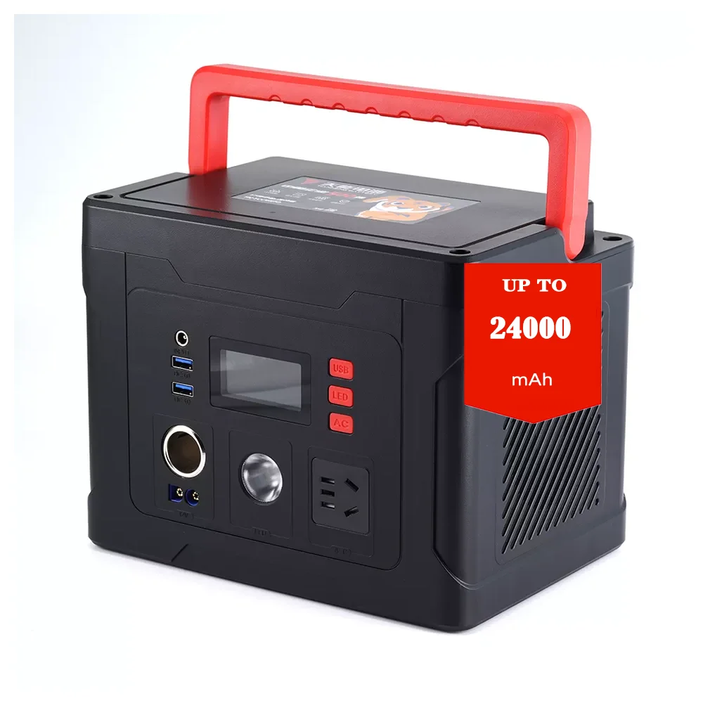 High Quality Portable Battery 24000mah 300w Portable Power Station Lead-acid Battery Outdoor Energy Storage Power Supply