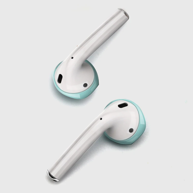 Almofadas de ouvido para airpods fones de ouvido sem fio para iphone 7 8 plus silicone tampas de ouvido caso earpads